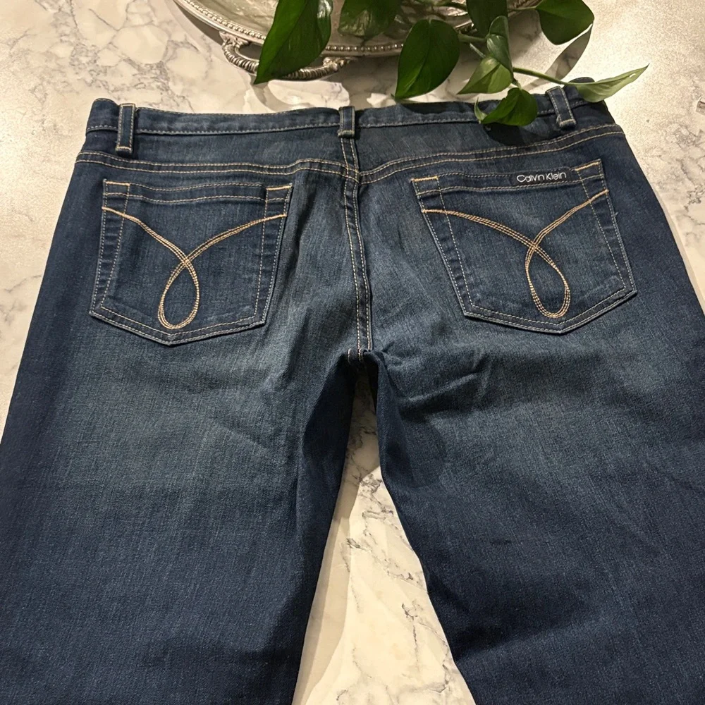 Calvin Klein Jeans - Dark Blue Women's Flare Denim - Picture 5 of 10